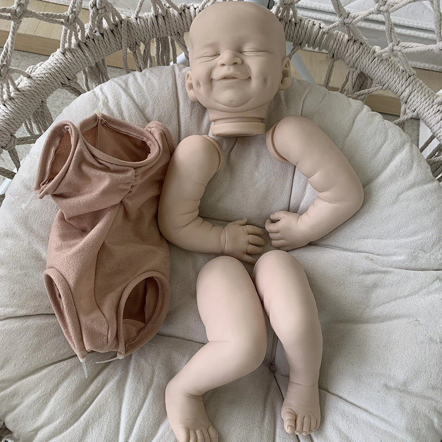 19 Inches Unpainted Closed Eyes Cecilia Reborn Doll Kit