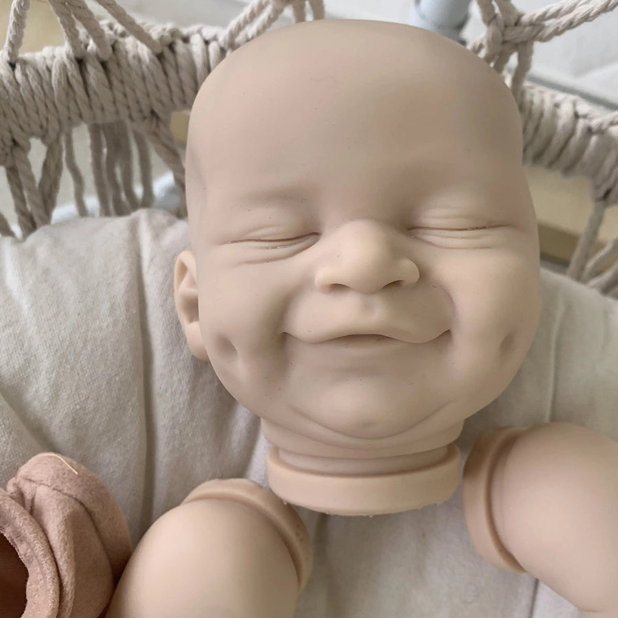 19 Inches Unpainted Closed Eyes Cecilia Reborn Doll Kit