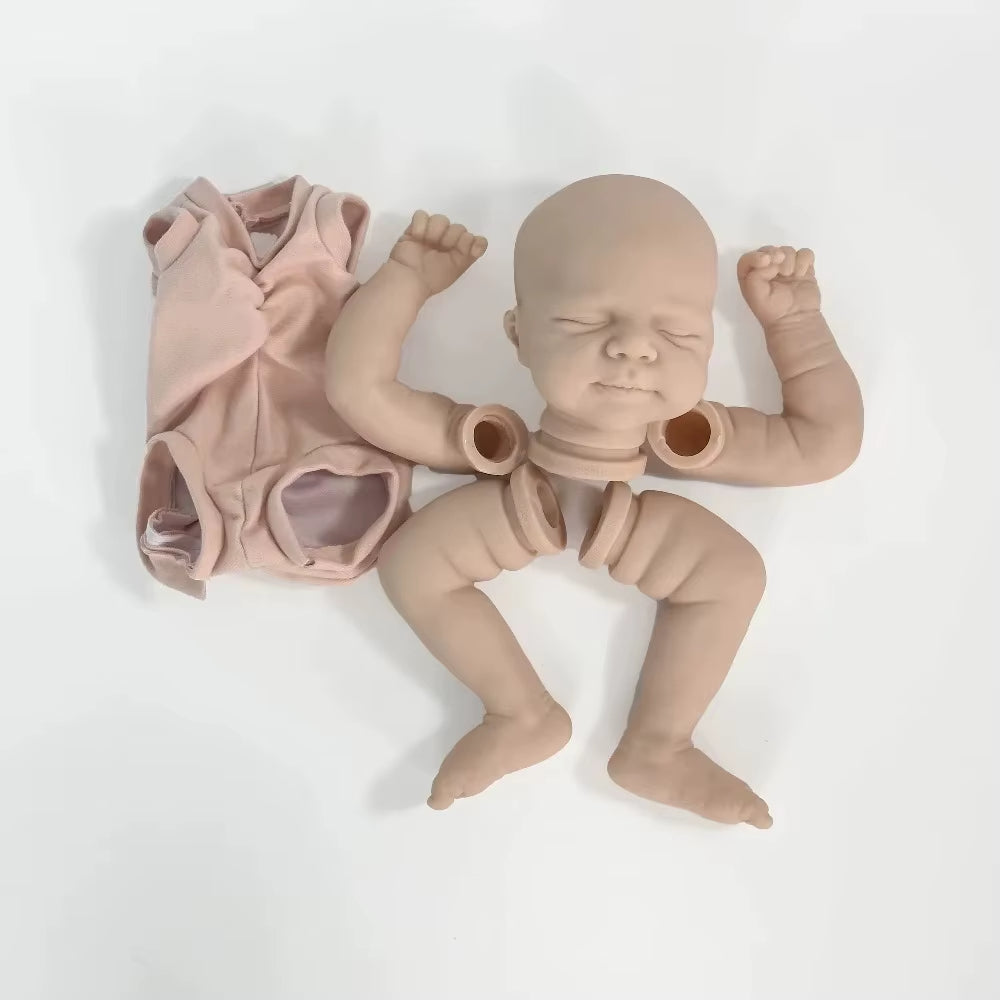 Kit de poupée Pasale Reborn non peintes yeux fermés 19 pouces