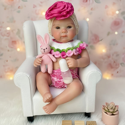 30cm Full Silicone Bettie Reborn Baby Girl in Knitted Outfits