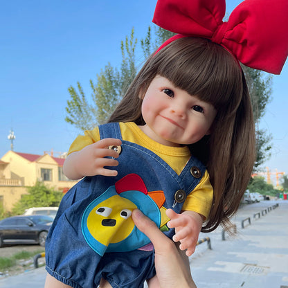 Poupée Reborn Fille de 22 pouces aux cheveux longs - Raya