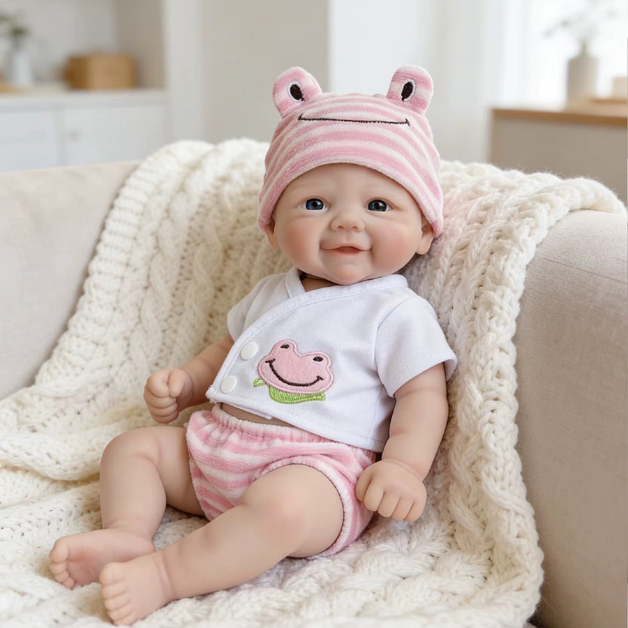 Poupée reborn Vivienne en silicone souple de 30 cm