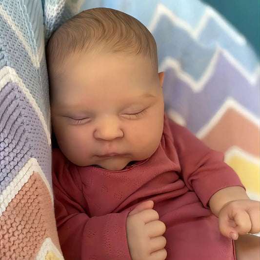 Poupées bébé reborn filles réalistes Tobey de 20 pouces - Pêches