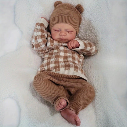 Poupée reborn Pascale corps souple endormie 48 cm