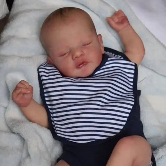 Poupées Reborn réalistes aux yeux fermés de 19 pouces-Sam