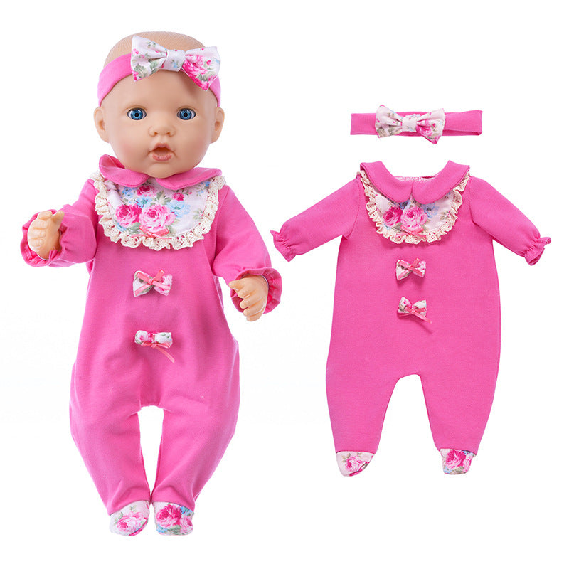 Ensemble de vêtements à imprimé floral pour poupées Reborn de 17 à 18 pouces