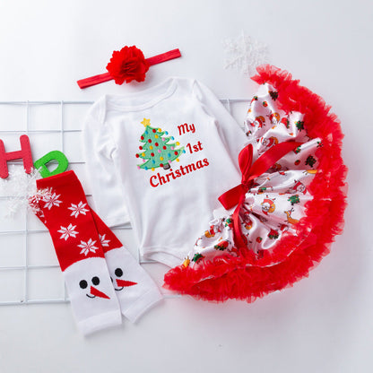 Jolie robe de Noël 4 Pièces pour Poupées Reborn de 21 à 23 Pouces