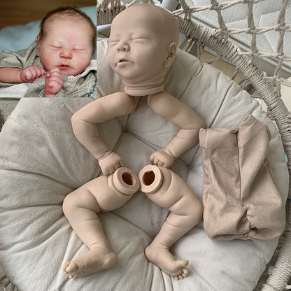 Kit de poupée reborn Chase non peinte yeux fermés 21 pouces