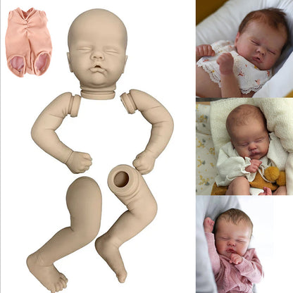 Kit de poupée Quinbee Reborn non peinte yeux fermés 19 pouces