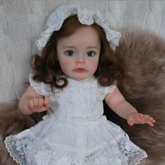 Réaliste 24 Pouces Jessie Brown Hair Reborn Filles