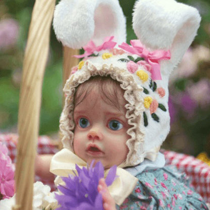 12 Pouces Mignon Doris Cheveux Blonds Courts Yeux Ouverts Bébé Reborn Fille-Flo Fairy Série