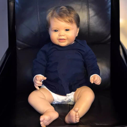 Poupées Reborn réalistes Hayden yeux ouverts 24 pouces/60 Cm