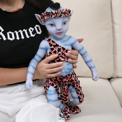 Avatar renaissant de 22 po Petite fille aux yeux ouverts