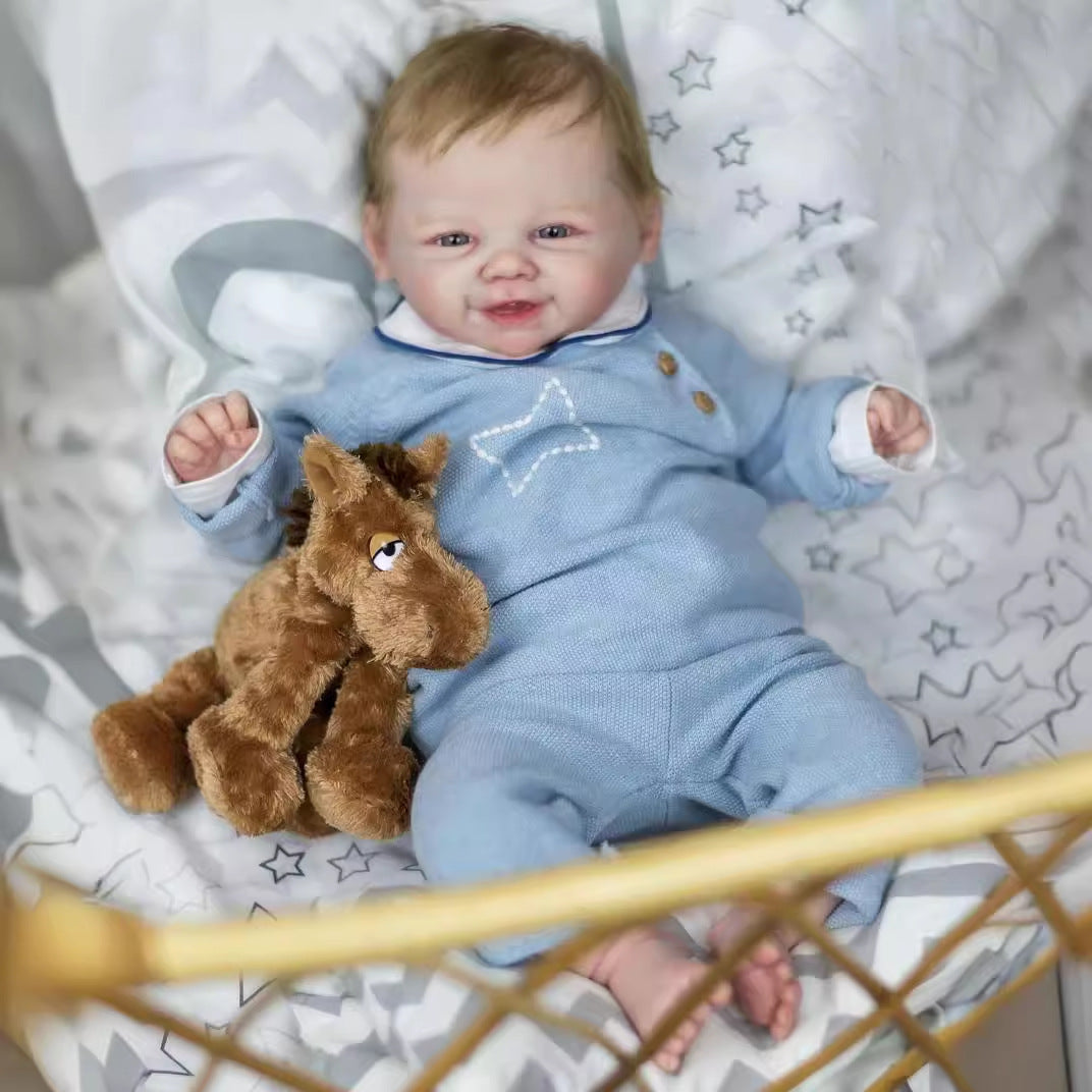 Poupées Reborn Abel Yeux Ouverts 19 Pouces Avec Cheveux-Vivienne