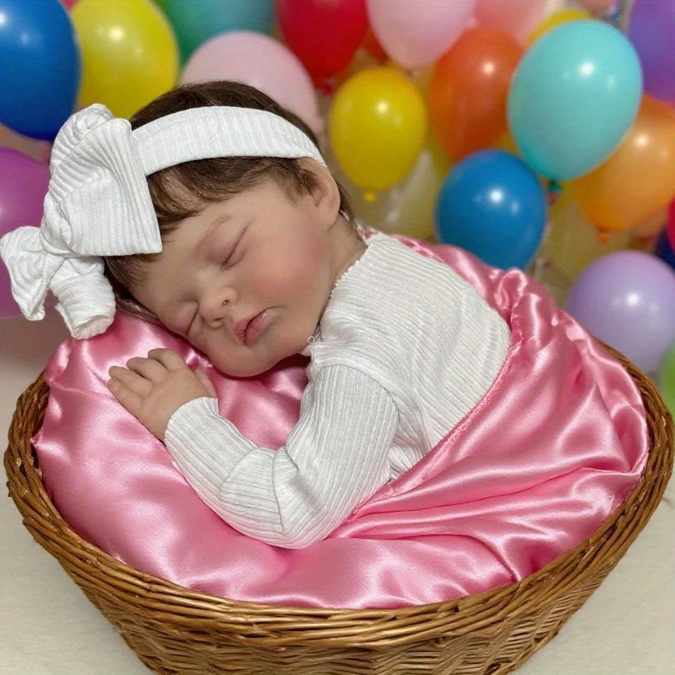 19 inches 3D-Paint Closed Eyes Short Hair Reborn Doll Irys