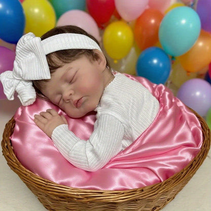 19 inches 3D-Paint Closed Eyes Short Hair Reborn Doll Irys