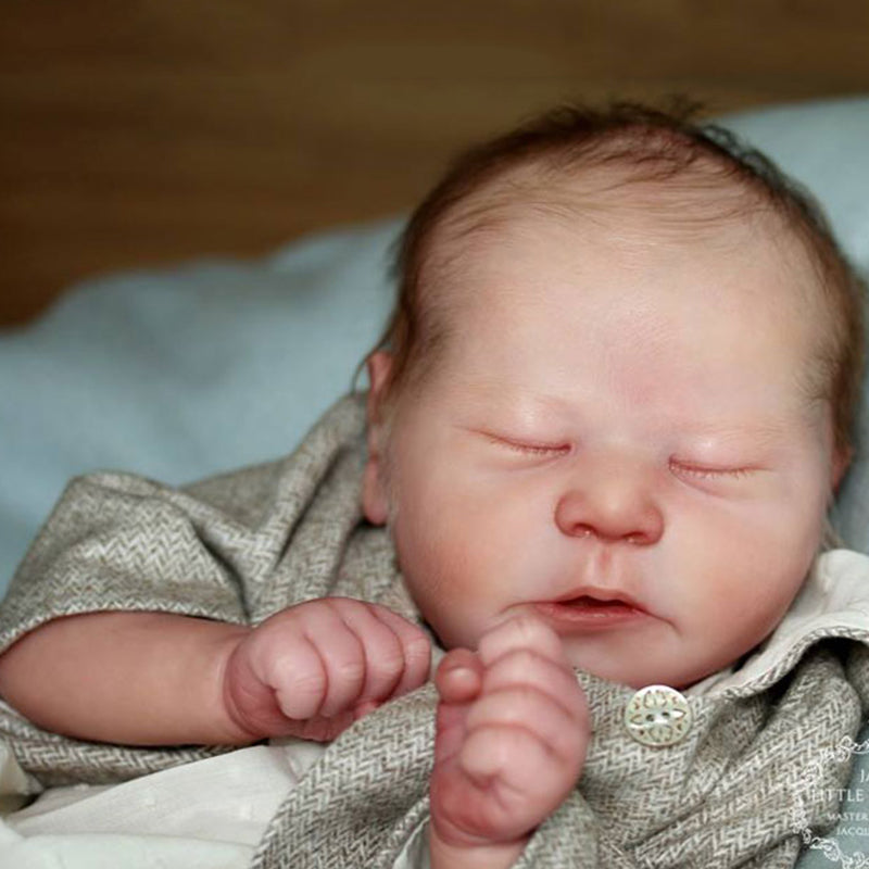 Kit de poupée reborn Chase non peinte yeux fermés 21 pouces