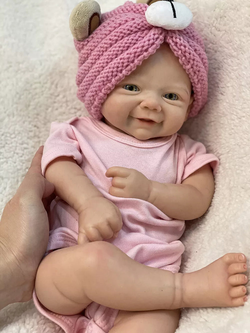 Poupées Reborn Veromca 19 pouces aux yeux ouverts-Vivienne