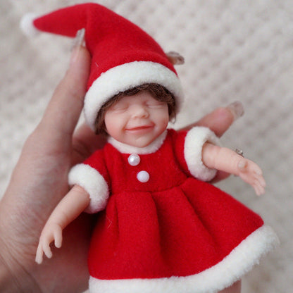 Mini Poupées Reborn Aux Yeux Fermés De 6 Pouces Avec Des Vêtements De Noël-Vêtements D'Avril