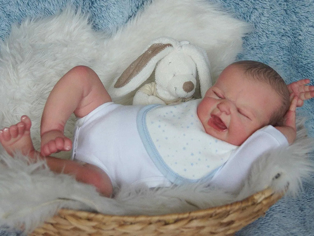 Maria Reborn Poupées en pleurs de 18 pouces avec cheveux peints