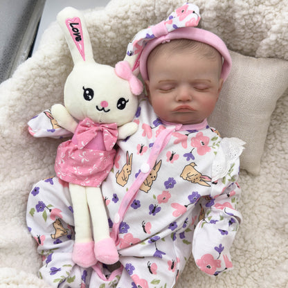 20 Inches Realistic Closed Eyes Rosalie Reborn Doll Girl