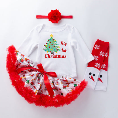 Jolie robe de Noël 4 Pièces pour Poupées Reborn de 21 à 23 Pouces