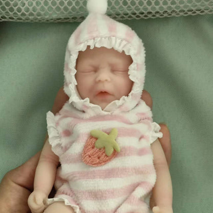 Poupées Reborn Jumelles-Darren yeux fermés 6 pouces 15 cm