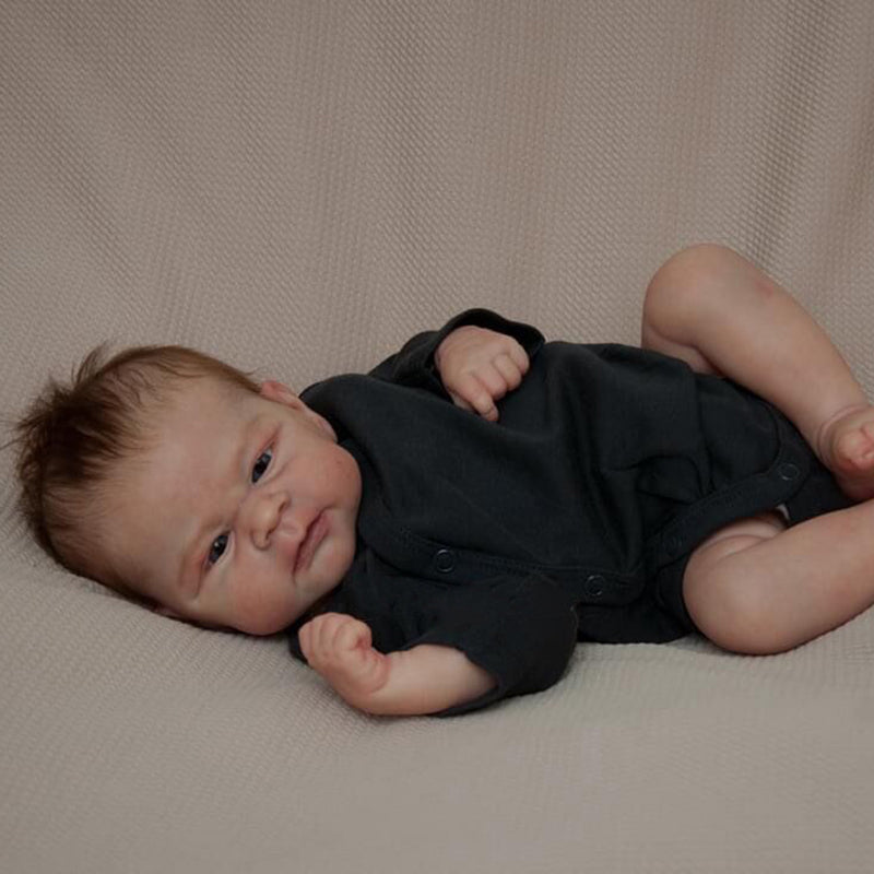 Poupées Reborn Rodney de 19 pouces yeux ouverts