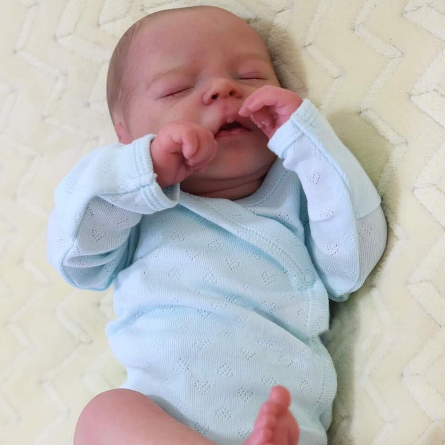 Poupée Reborn Kerwin yeux fermés 18 pouces garçon-Darren