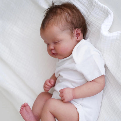 19 pouces fermer les yeux cheveux enracinés Reborn Poupées-Quinbee