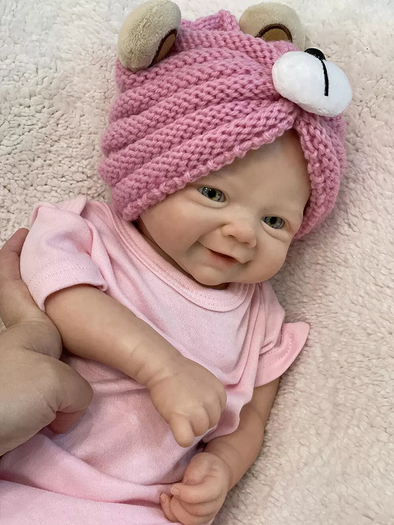 Poupées Reborn Veromca 19 pouces aux yeux ouverts-Vivienne