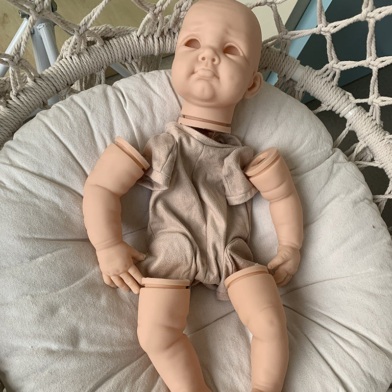 Kit Bébé Reborn Vierge Bricolage Biby Yeux Ouverts de 22 Pouces