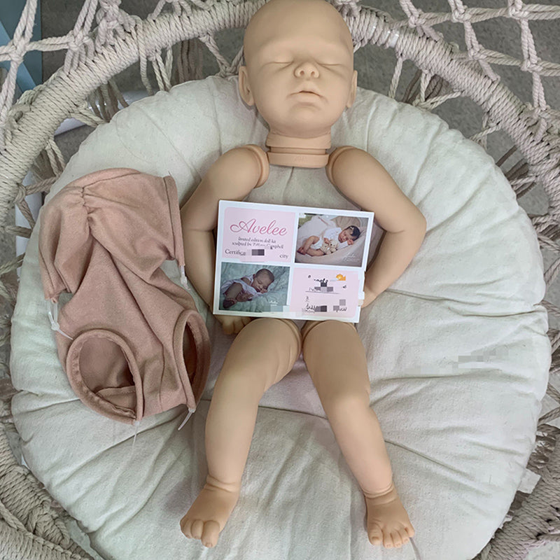 20 Pouces Fermer les Yeux Avelee Kit de Bébé Reborn Vierge Bricolage