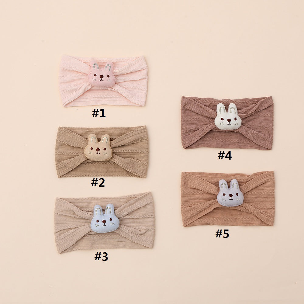 Joli bandeau pour bébé en nylon lapin