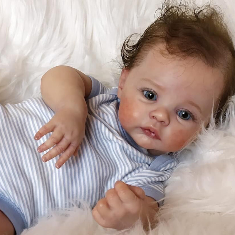 Poupées Reborn à yeux ouverts de 19 pouces garçons/filles-Meadow