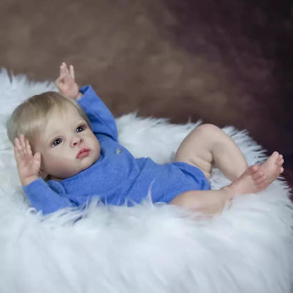 Poupées Oskar Reborn de 22 pouces aux yeux bleus