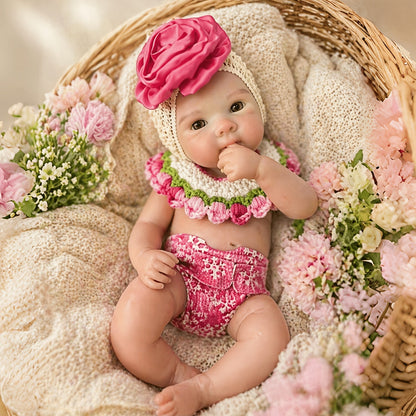 30cm Full Silicone Bettie Reborn Baby Girl in Knitted Outfits