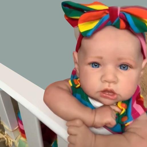 22'' Twin Sœurs Petits Veda et Sariah Reborn Bébé poupée fille Saskia Série