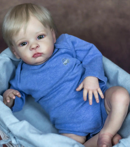 Poupées Oskar Reborn de 22 pouces aux yeux bleus