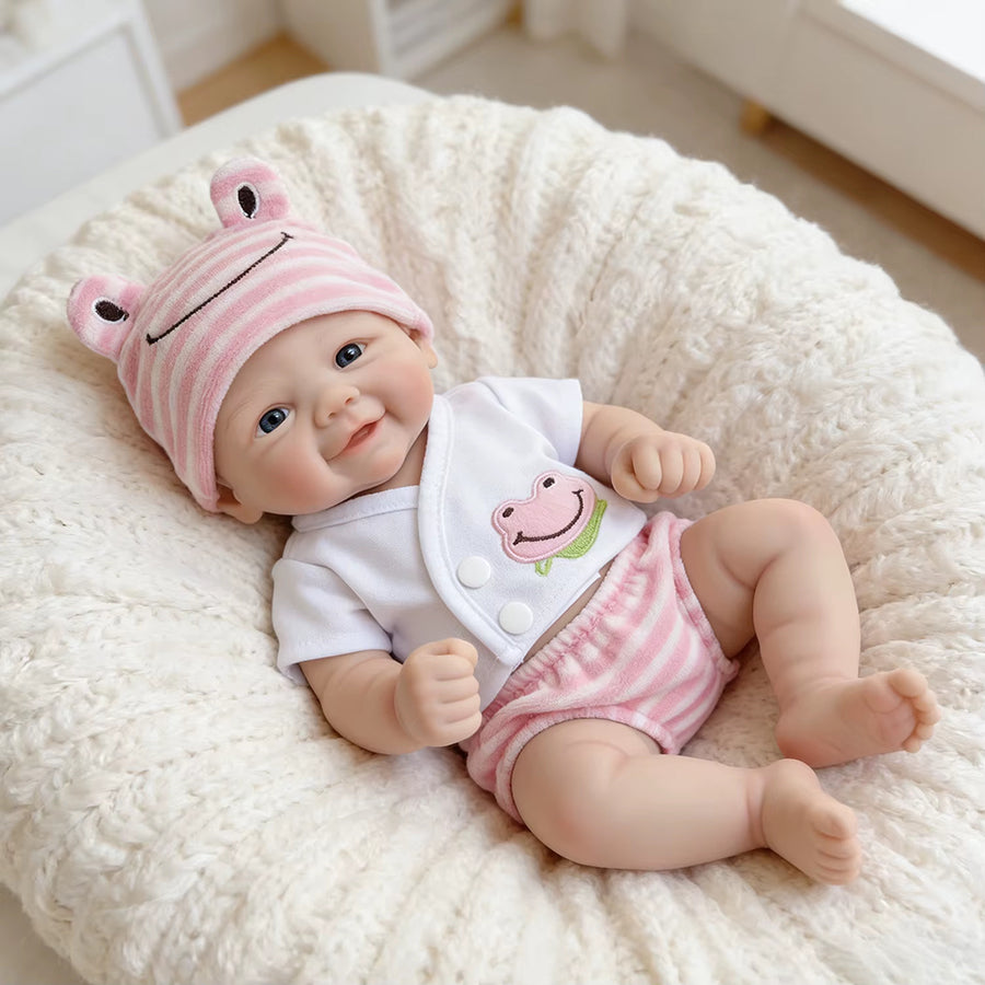 Poupée reborn Vivienne en silicone souple de 30 cm