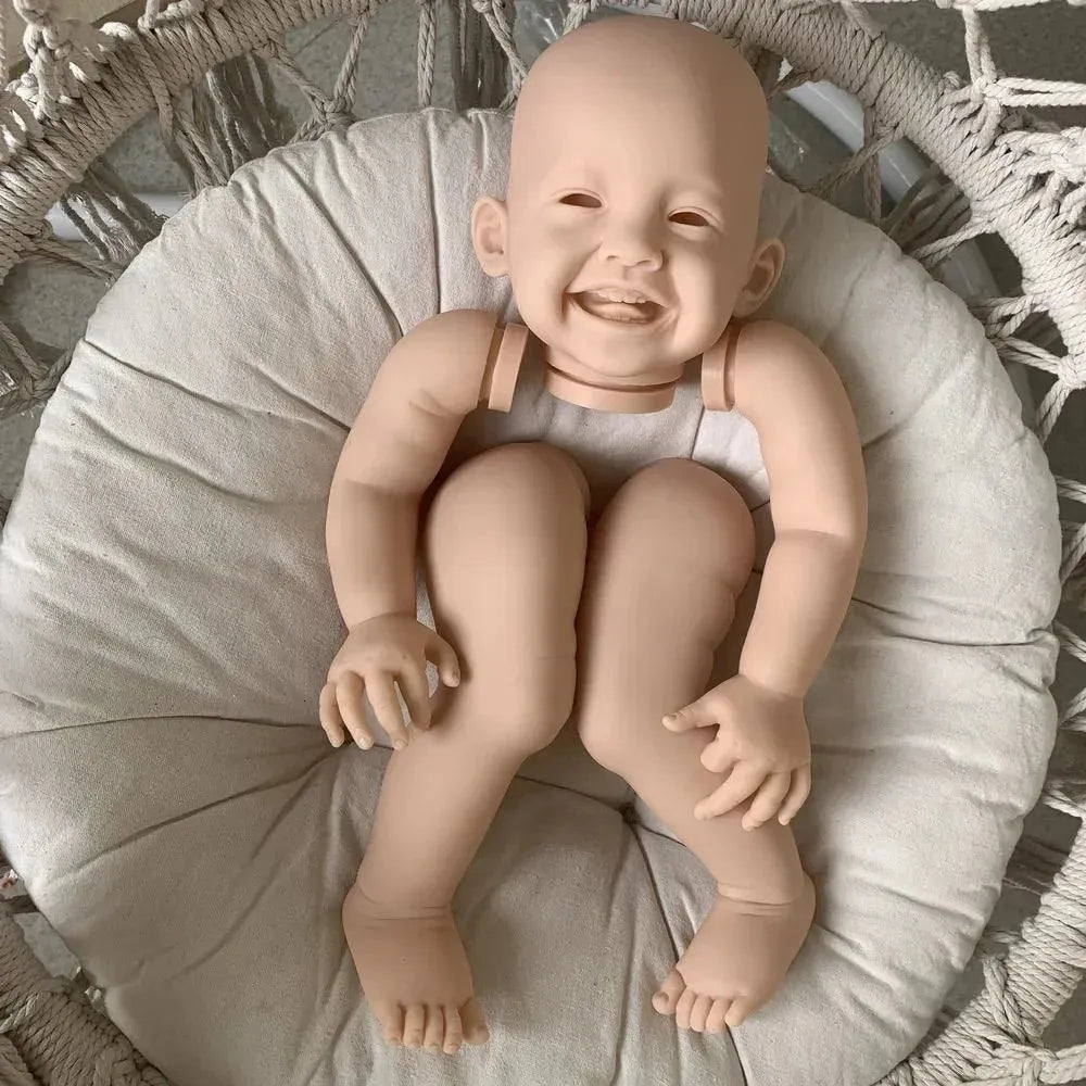 Kit de poupée Reborn Mila non peinte de 23 pouces yeux ouverts et sourire