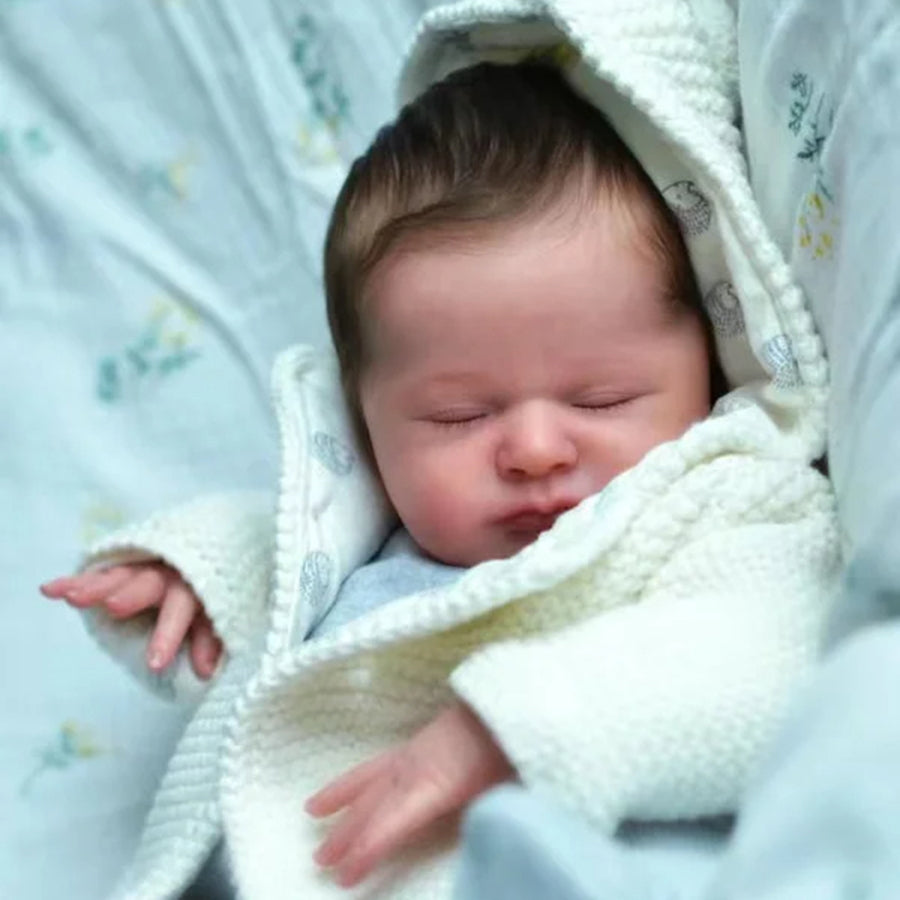 Kit de poupée Reborn Max yeux fermés non peints 19 pouces