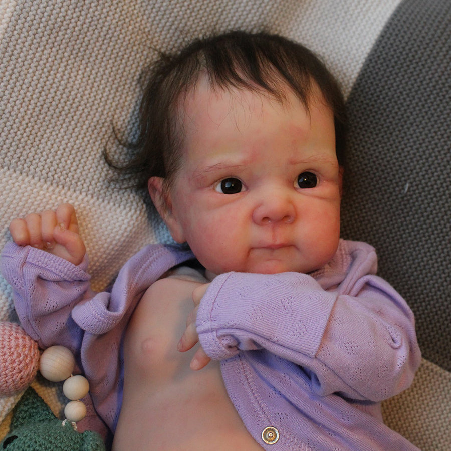 Poupée Reborn pour filles de 18 pouces avec cheveux courts-Bettie