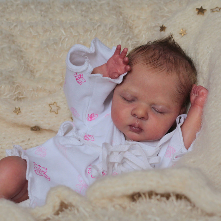 Kit de poupée Luna Reborn aux yeux fermés de 12 pouces non peint