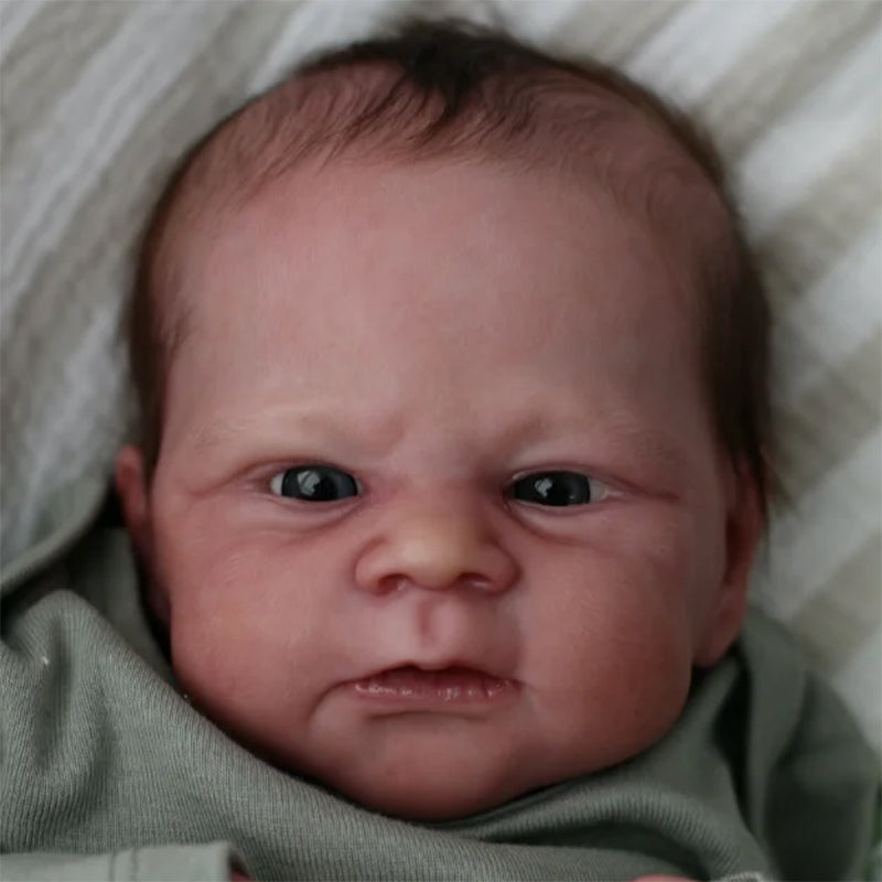 Kit de poupée inachevé yeux ouverts 19 pouces Reborn Elijah