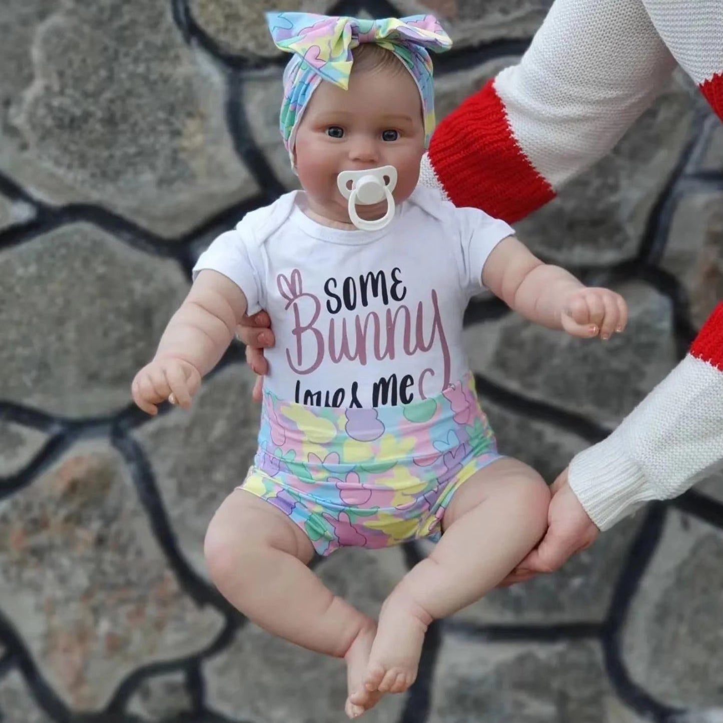 Poupée reborn Bertha Softy de 60 cm yeux ouverts - Maddie