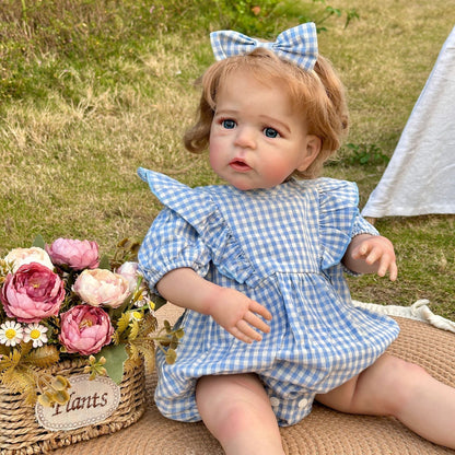 Bébé Reborn blond aux yeux ouverts de 61cm - Sandie