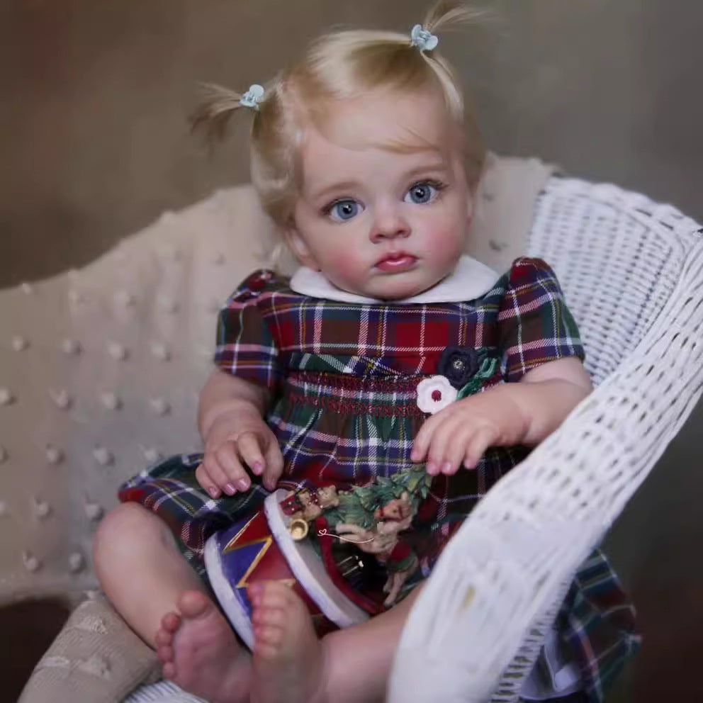 Poupées Susie Reborn de 60 cm avec cheveux blonds-Tutti