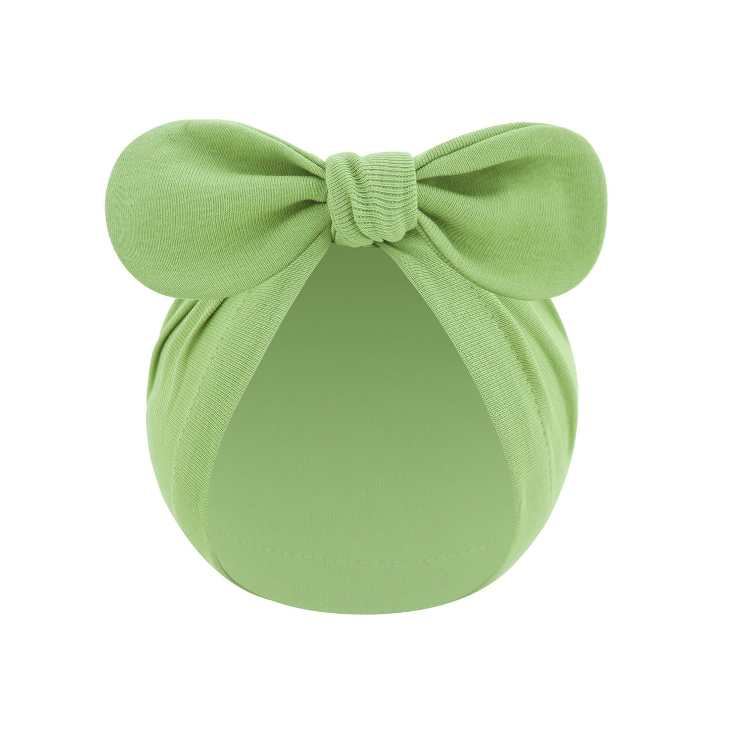 Chapeau de pull noué bandana pour bébé de couleur unie