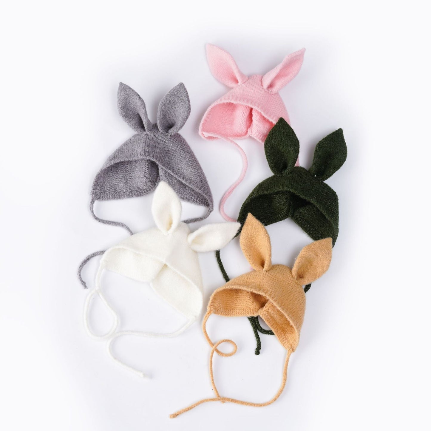 Bonnet lapin en mohair extensible
